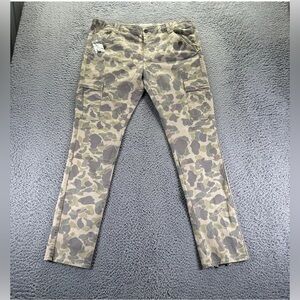 Vintage Denim Supply Ralph Lauren Cargo Pants Mens 36x32 Duck Camo Slim Stretch‌